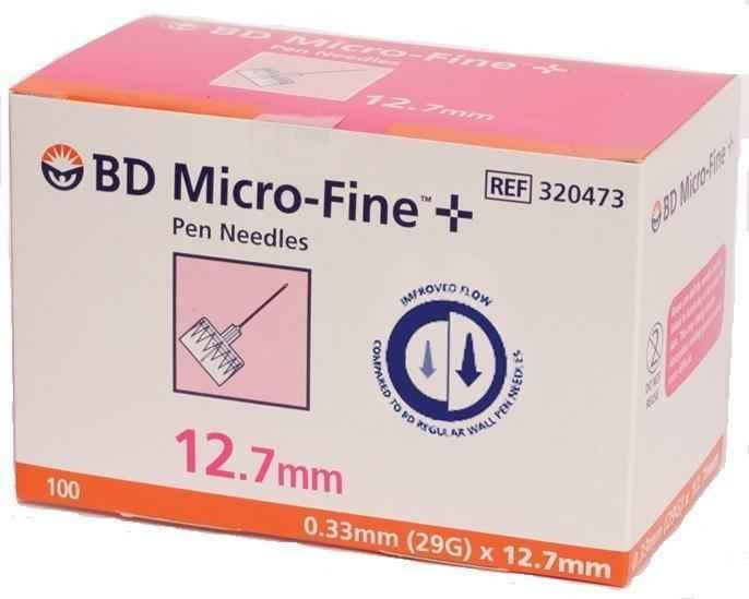 BD Micro Fine 12.7mm insulin needle