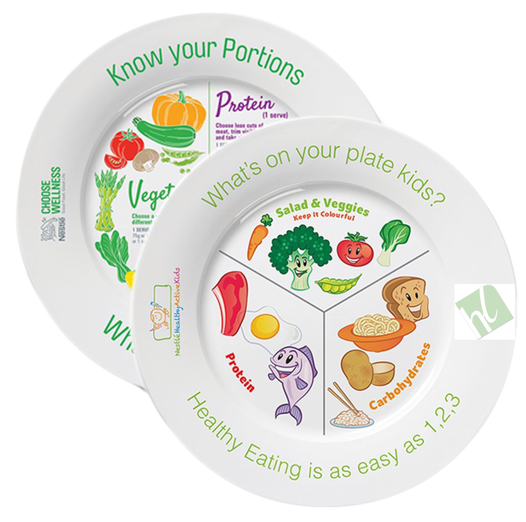 Portion Plates - Adult and Kids